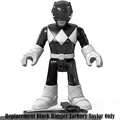 Replacement Figure for Imaginext Power Rangers Playset CHH57 - Black Ranger and Blue Ranger ~ Replacement Black Ranger Zachary Taylor
