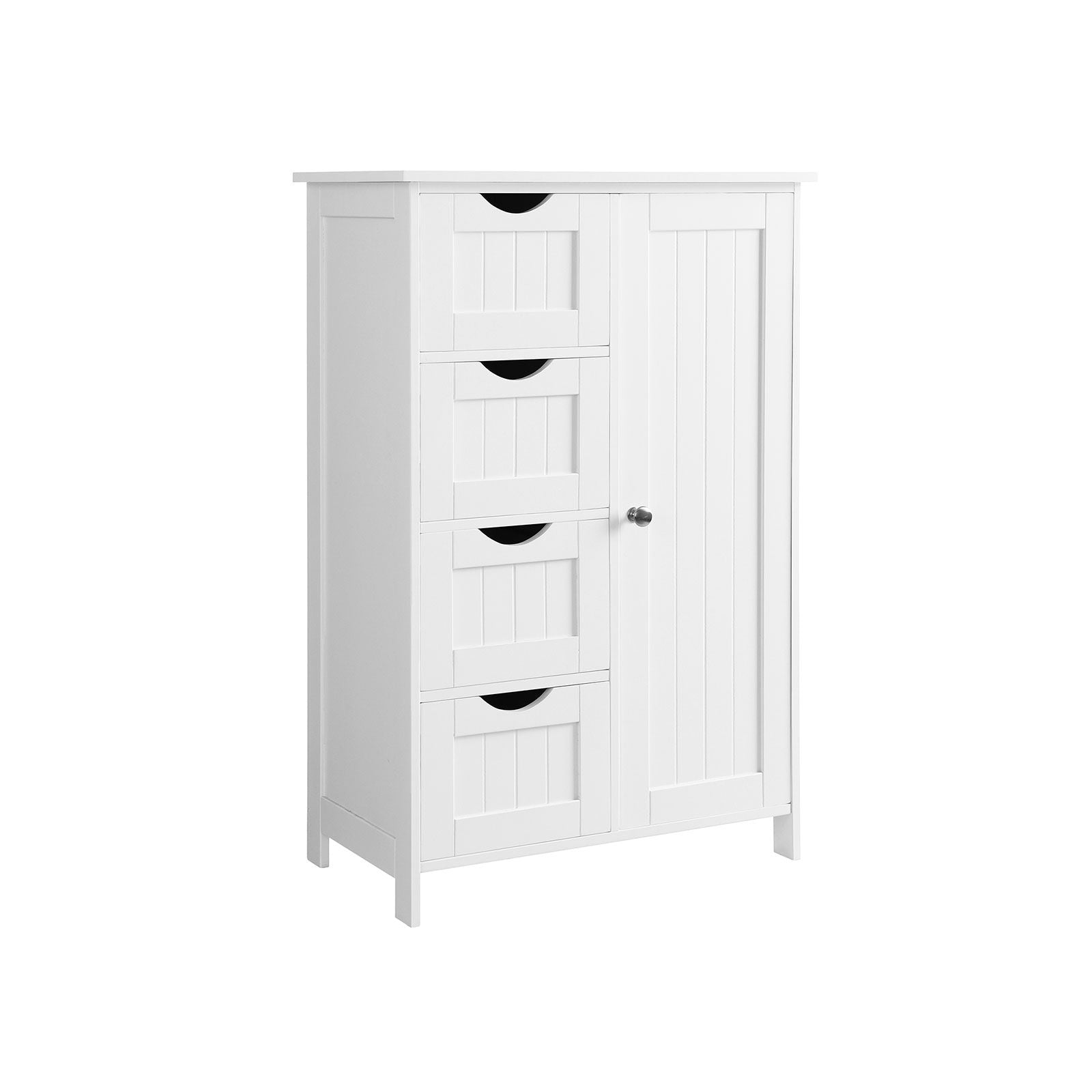 VASAGLE White Bathroom Storage Cabinet with Drawers
