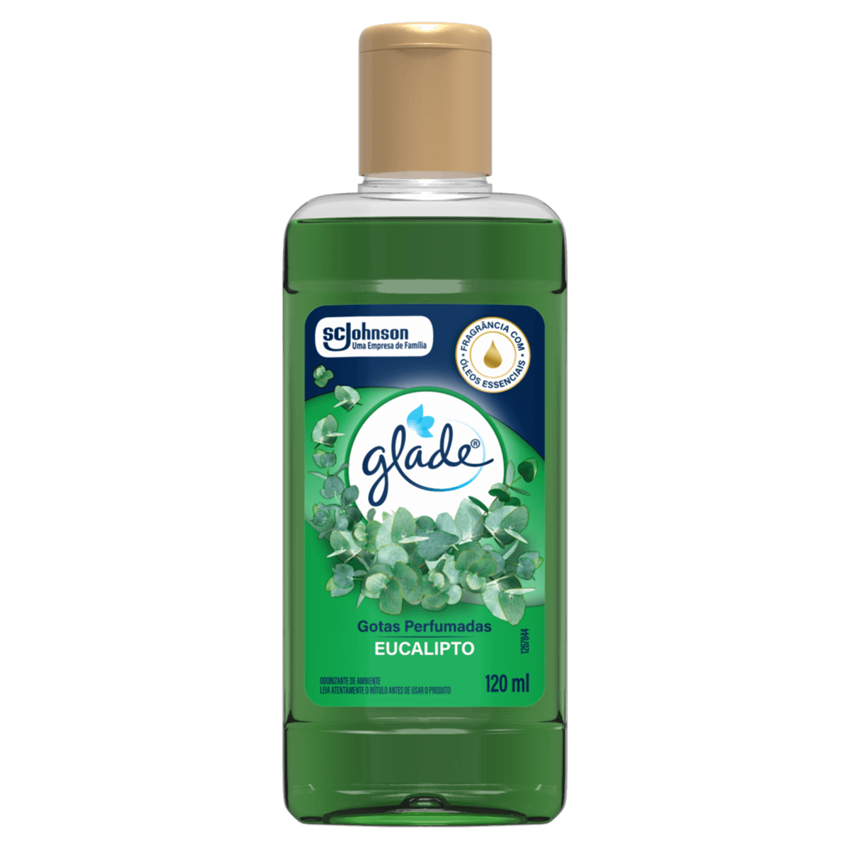 Odorizador de Ambiente Eucalipto com Oleos Essenciais Glade Gotas Perfumadas Frasco 120ml