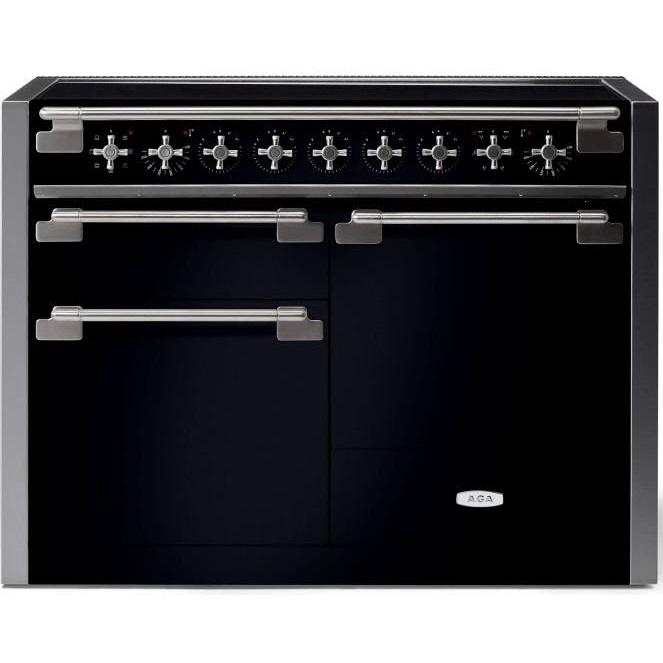 AGA 48-inch Elise Induction Range with True European Convection AEL481INBLK