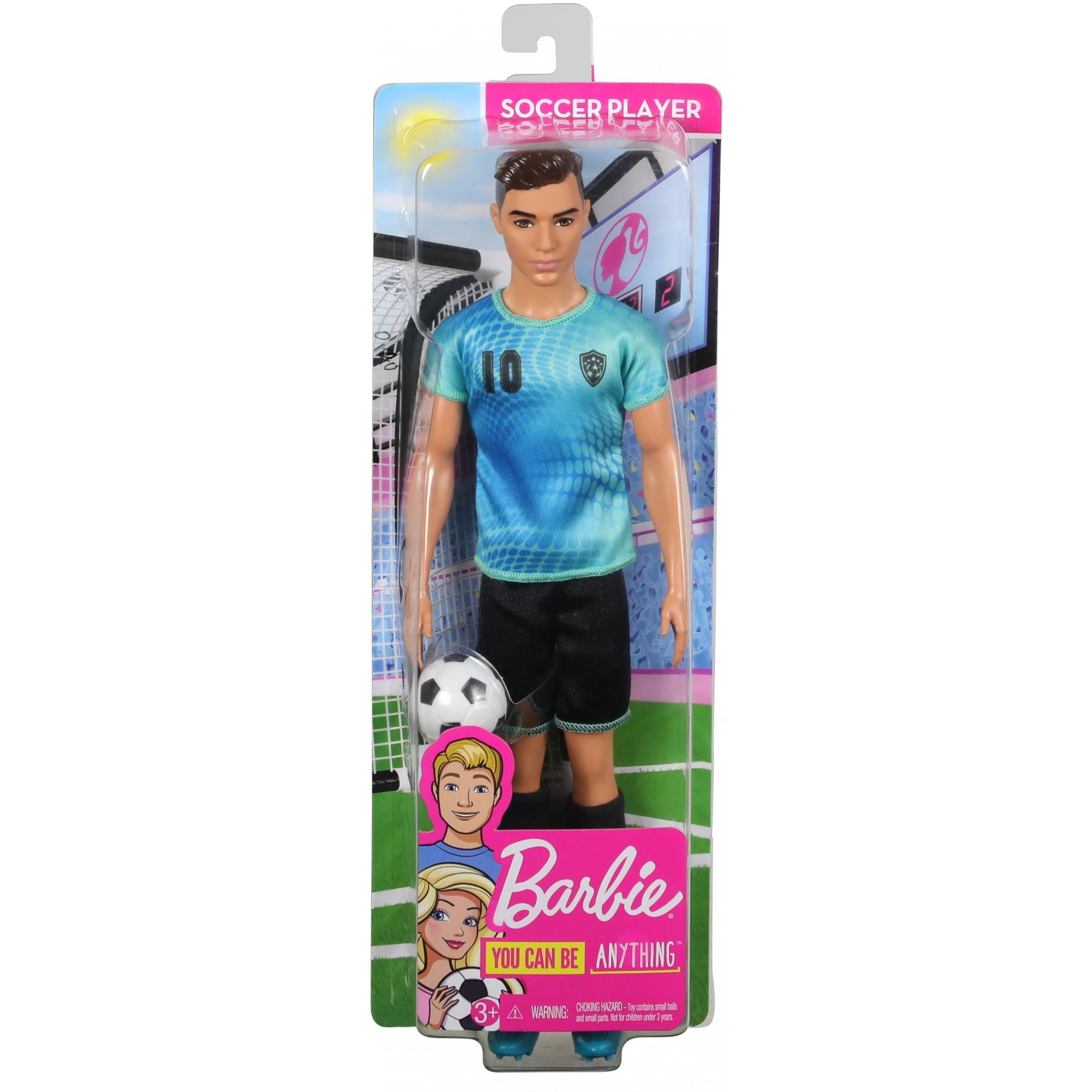Barbie Ken Careers Soccer Player Doll with Soccer Ball
