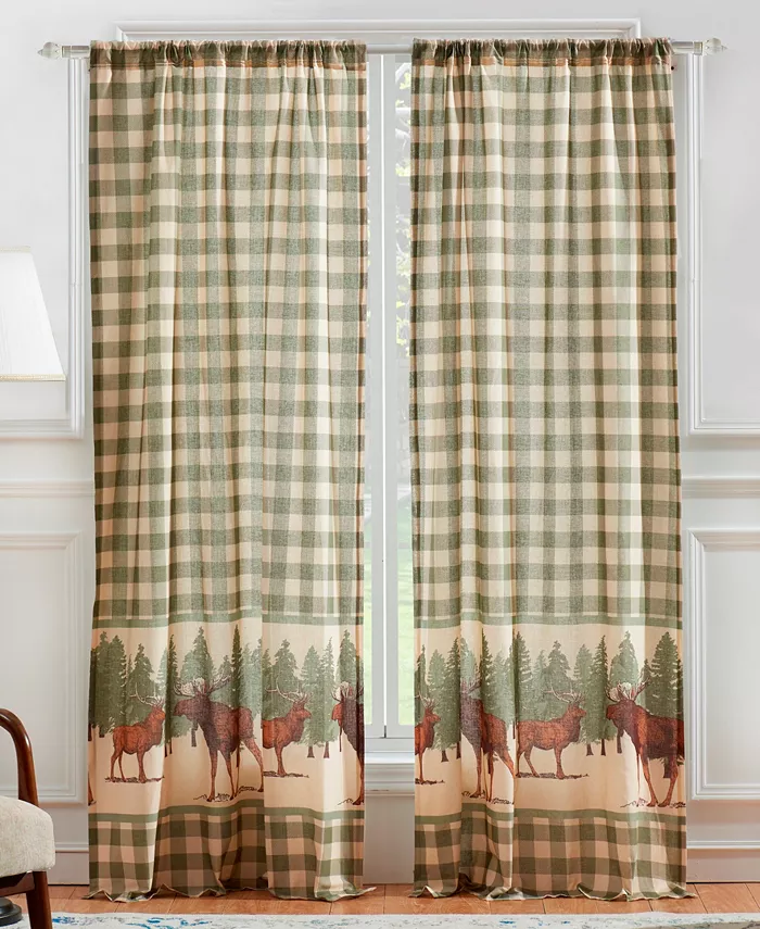 Greenland Home Fashions Moose Creek Window Panel Pair - 84