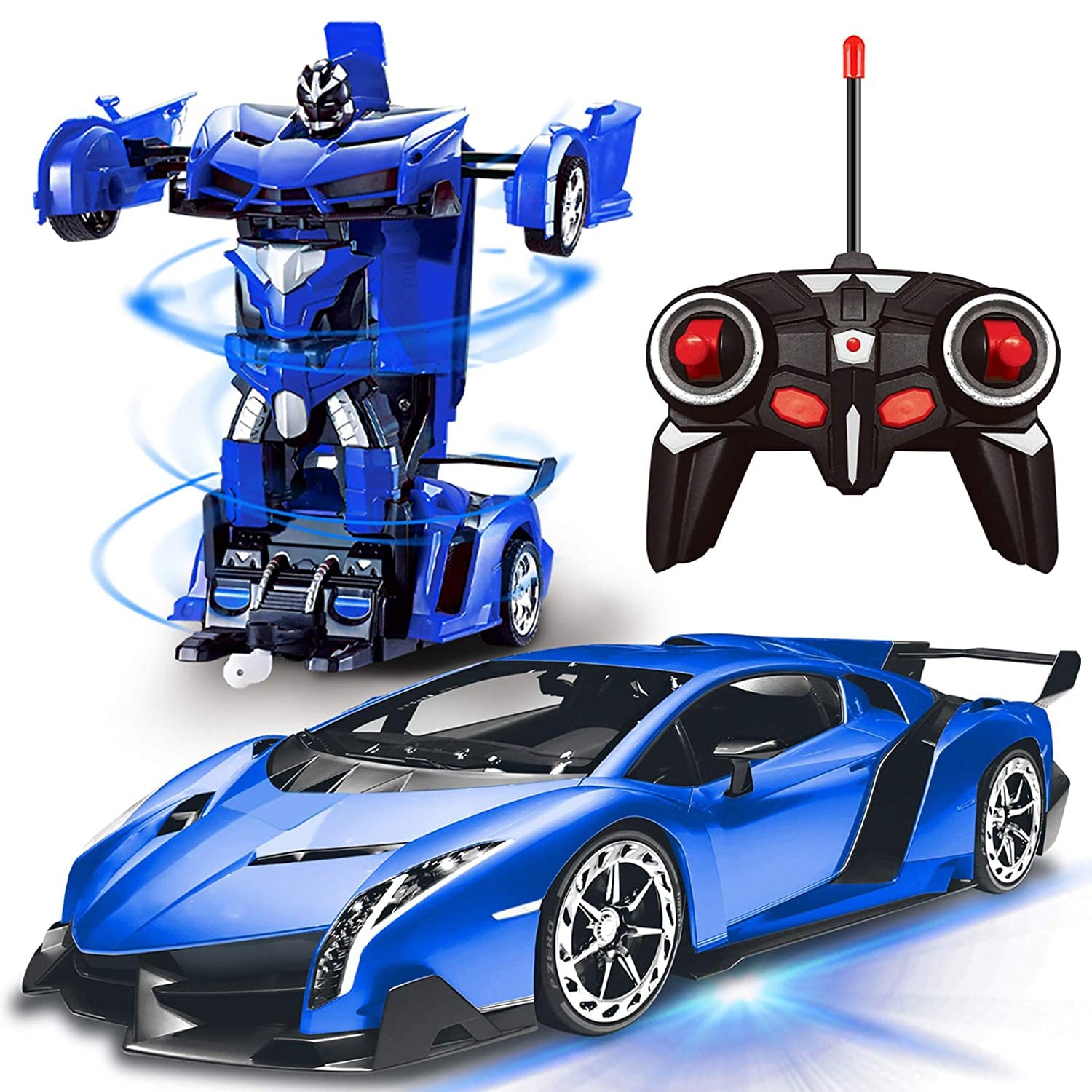 Remote Control Cars， Transform Car Robot， RC Cars for Kids， Boys Gifts Ages 6 7 8 9 10 11 Year Old Gift