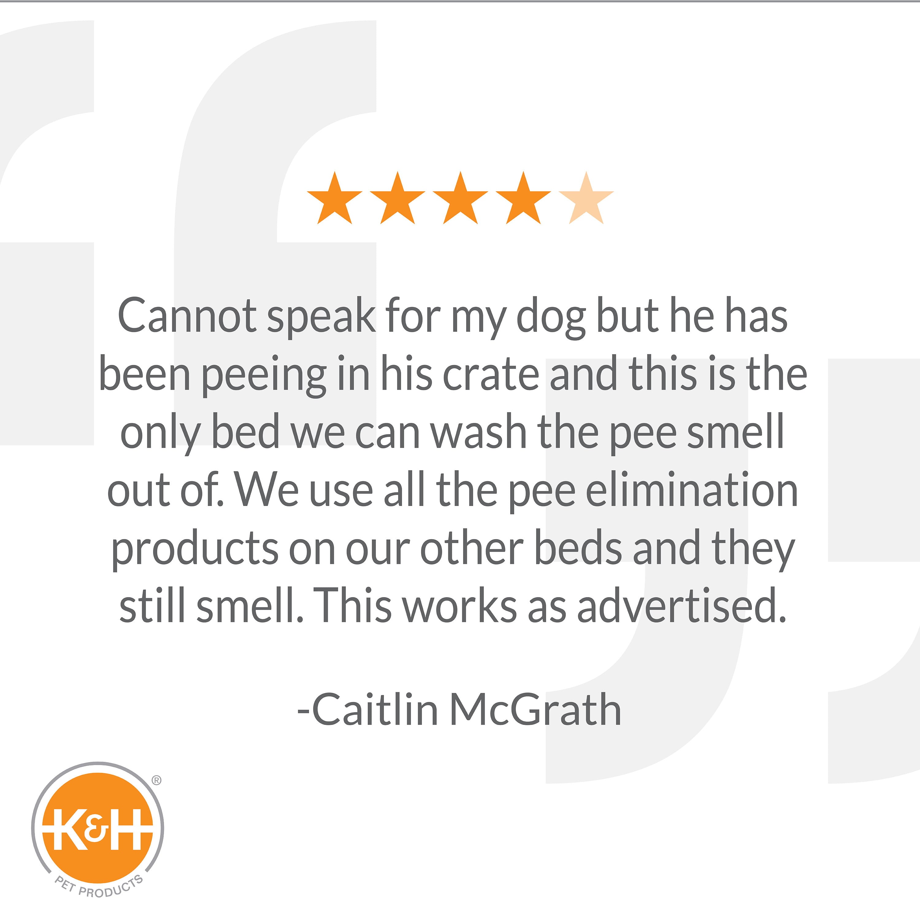 KandH Pet Products Odor-Control Crate Pad， Grey， 21