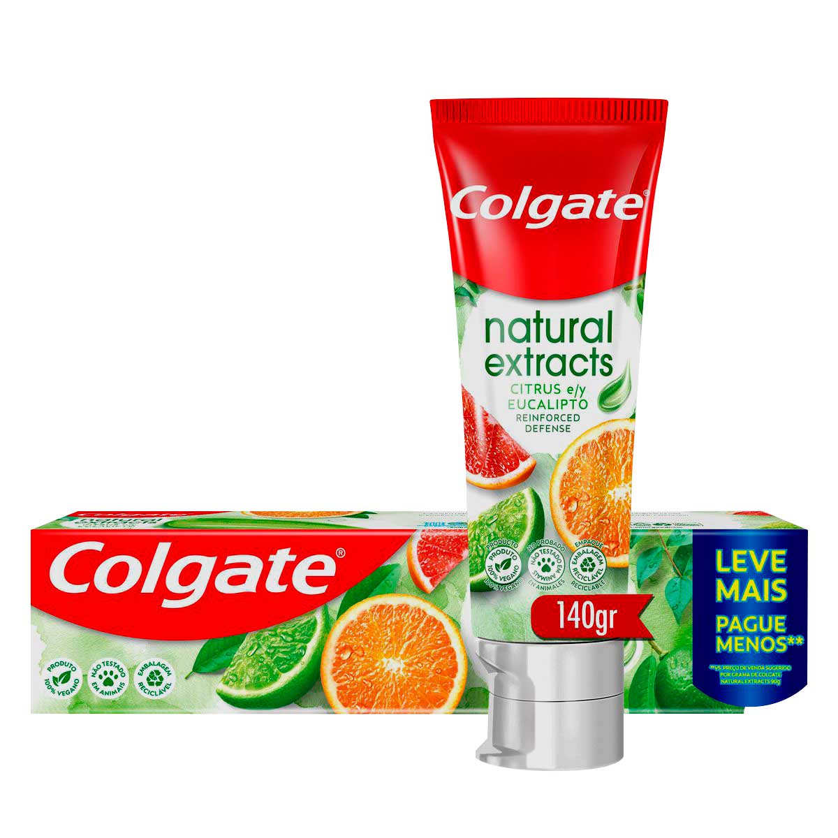 Creme Dental Colgate Natural Extracts Citrus e Eucalipto 140g