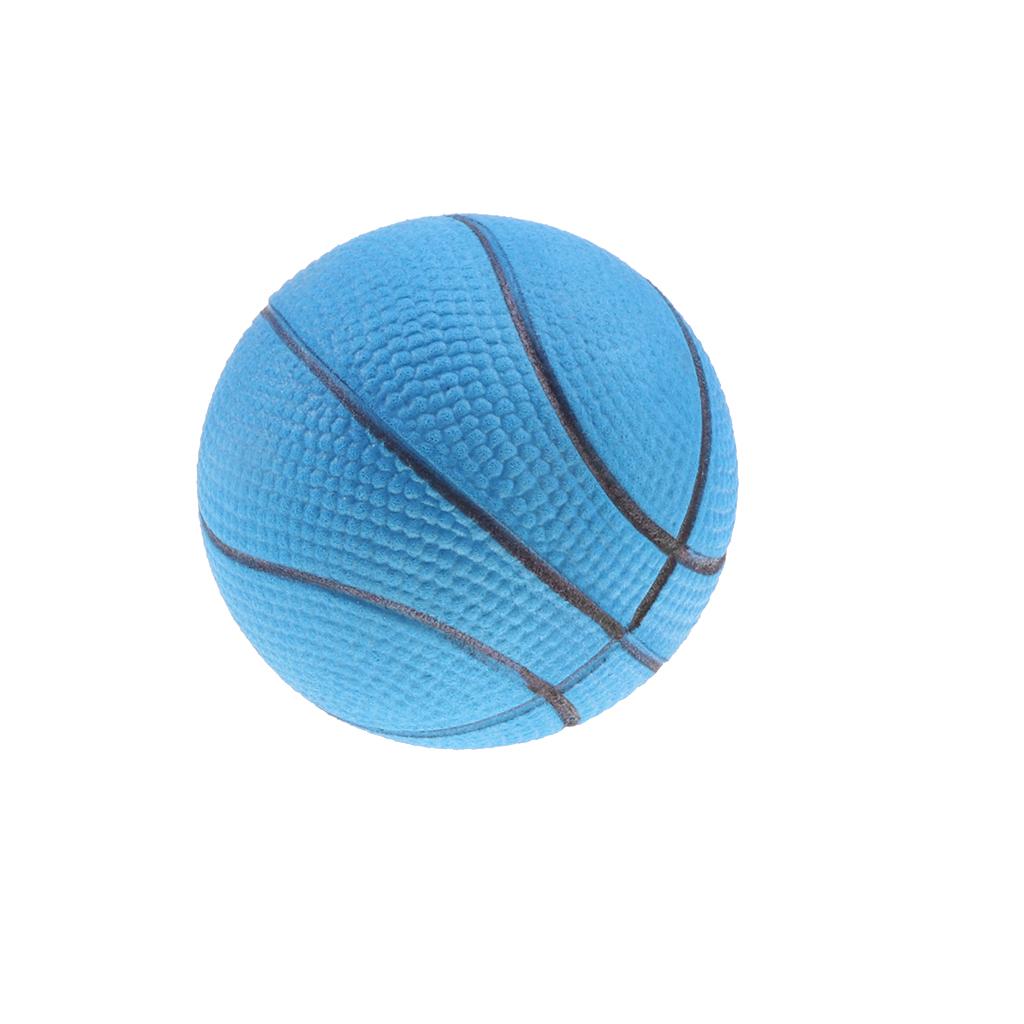 Shamjina 6pcs Mini Bouncy Balls EVA Basketball Party Bag Filler for Kids Blue