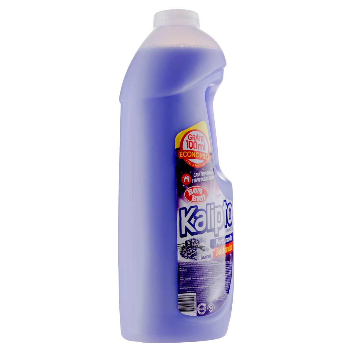 Desinfetante Perfumado Bactericida Lavanda Kalipto Leve 2L Pague 1,9L