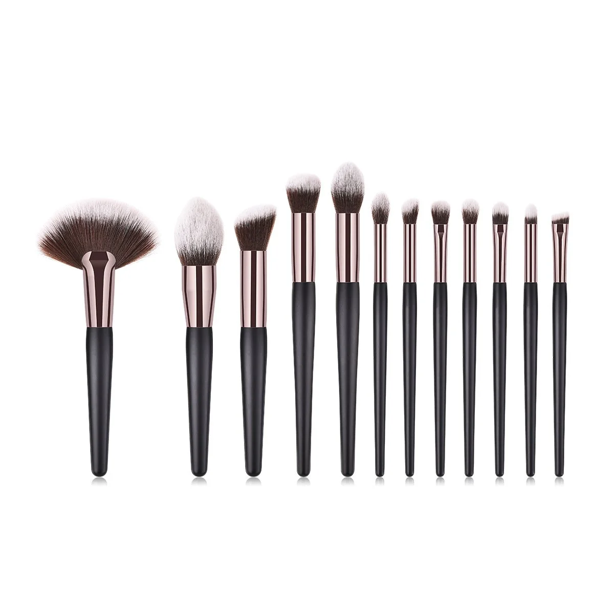12 Pcs Custom Private Label Makeup Brushes Set