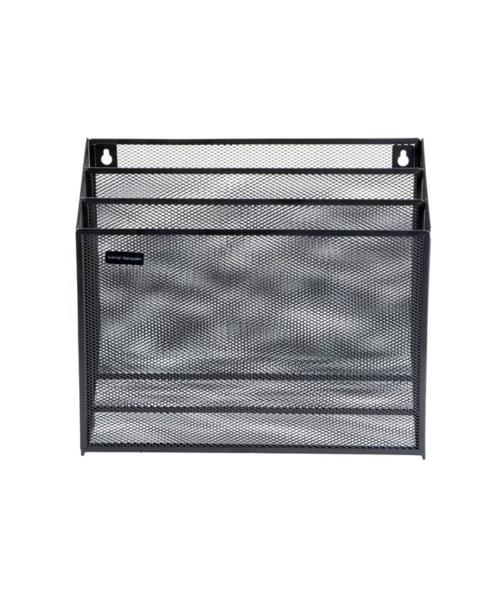 Mind Reader Mesh 3 Tier Wall File Holder