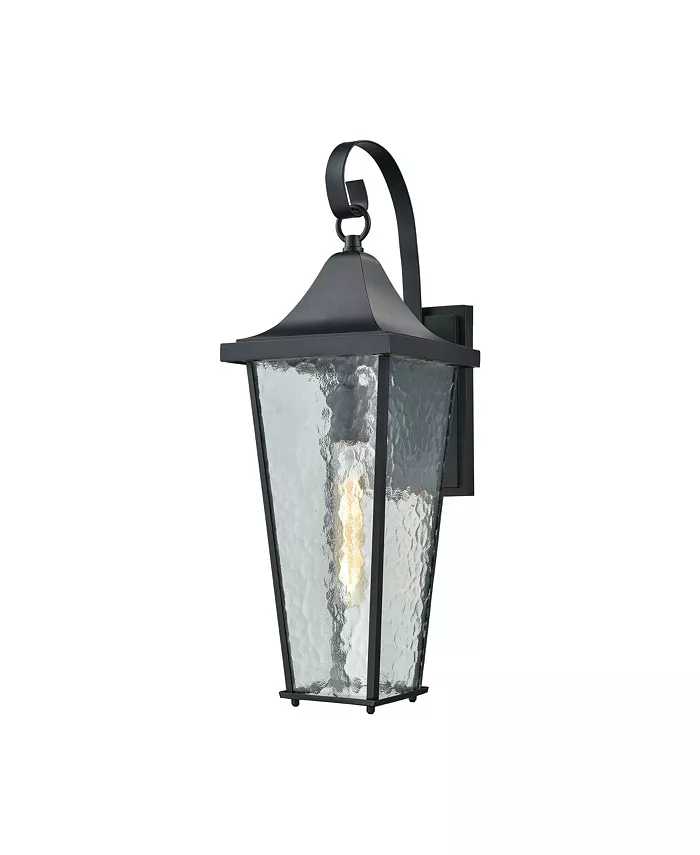 Macy's Vinton 1 Light Outdoor Wall Sconce in Matte Black