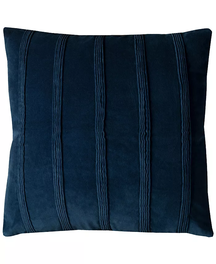Rizzy Home Textured Polyester Filled Decorative Pillow， 22