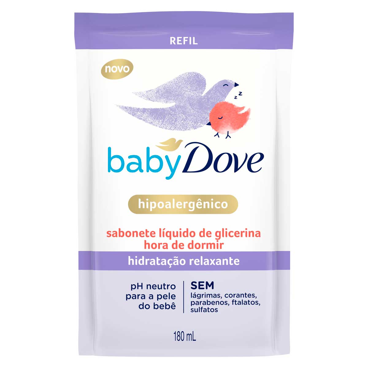 Sabonete Liquido de Glicerina Baby Dove Hora de Dormir 180ml Refil