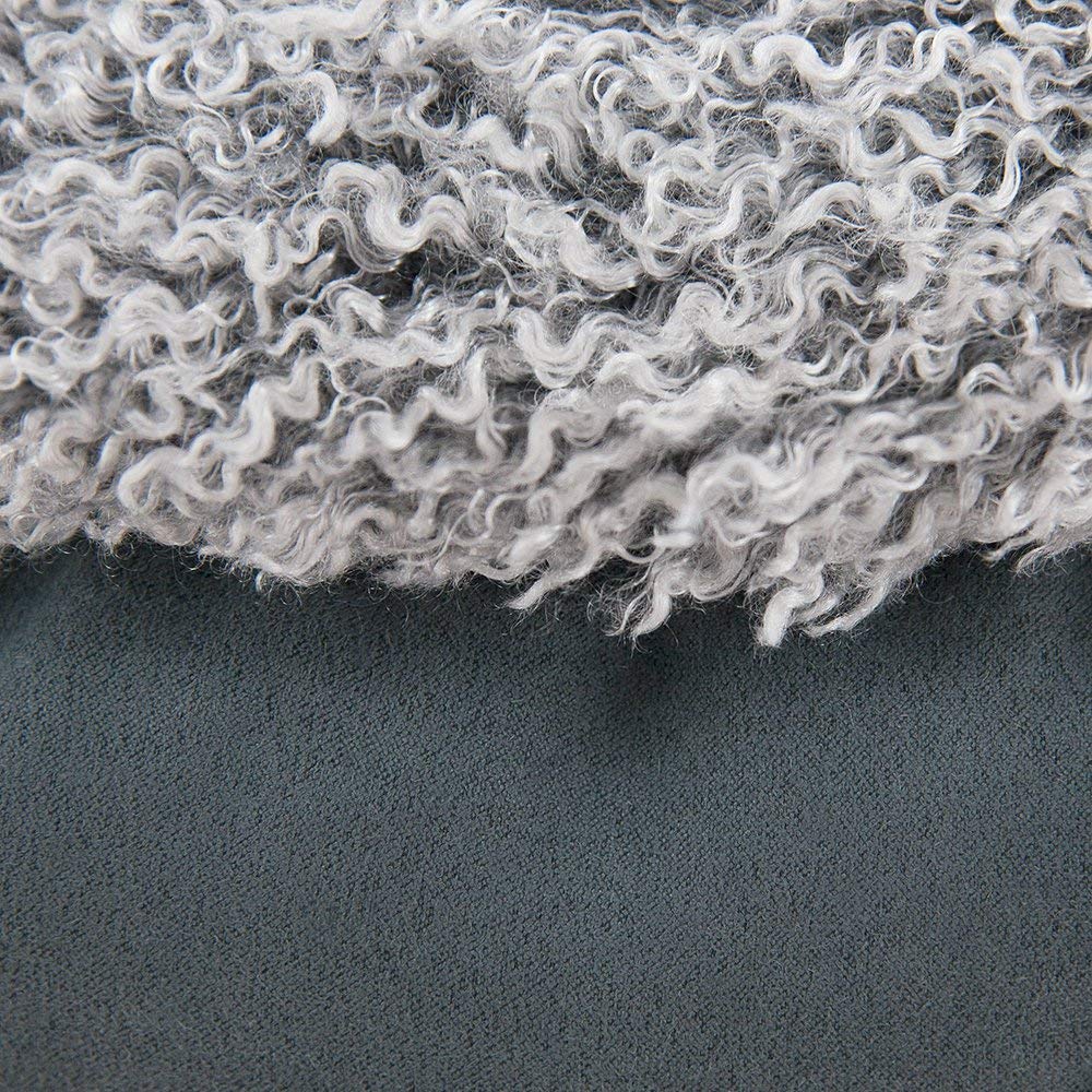 Best Pet Supplies Grey Dog Round Bed 18 x 18 x 16 Inches