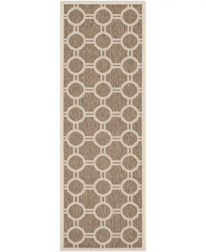 Safavieh Courtyard Brown and Bone 2'3