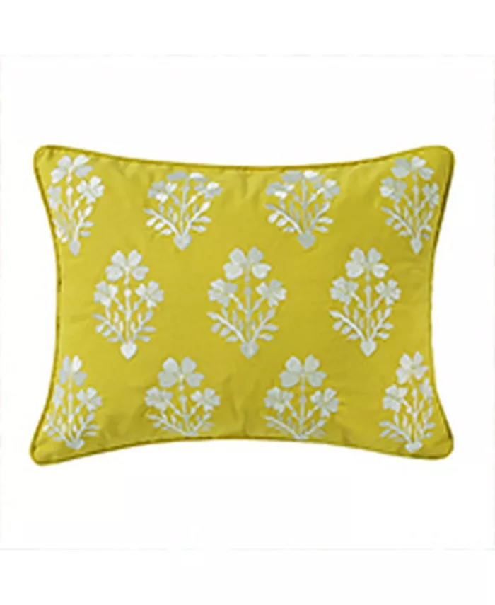 Levtex Cressley Floral Embroidered Decorative Pillow， 14