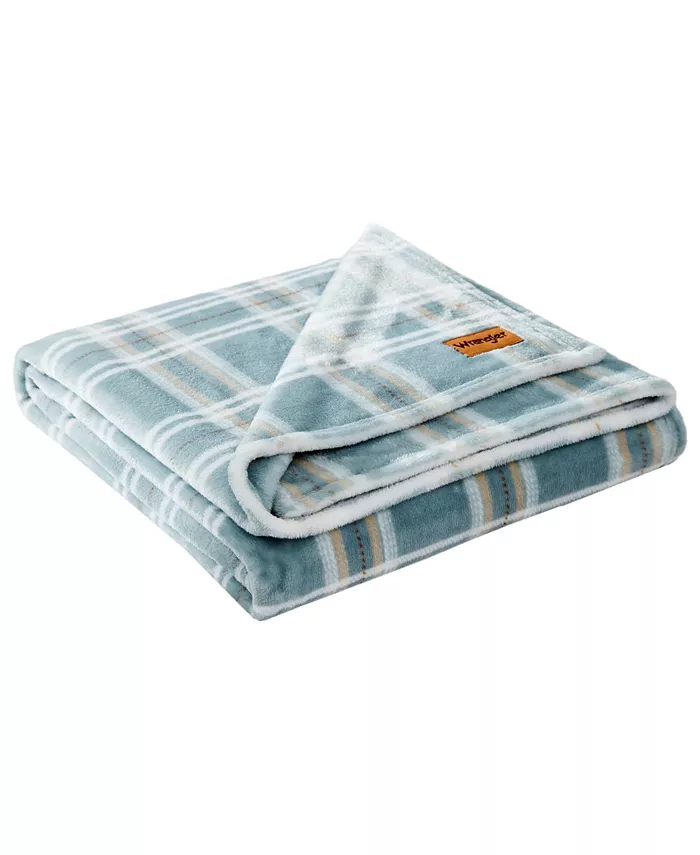 Wrangler Jackson Plaid Ultra Soft Plush Throw， 70