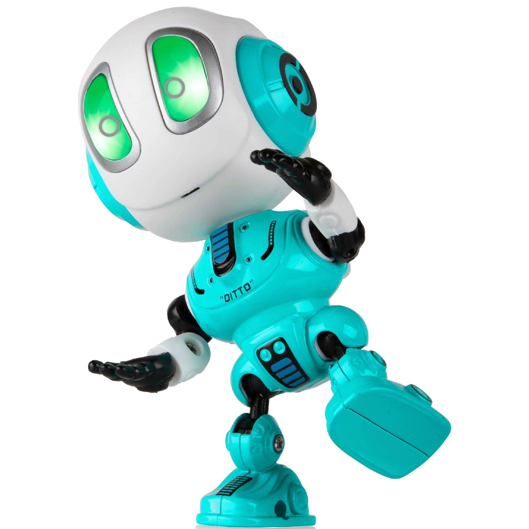 USA Toyz Ditto Talking Robot Toy - Mini Interactive Recording Kids Robot