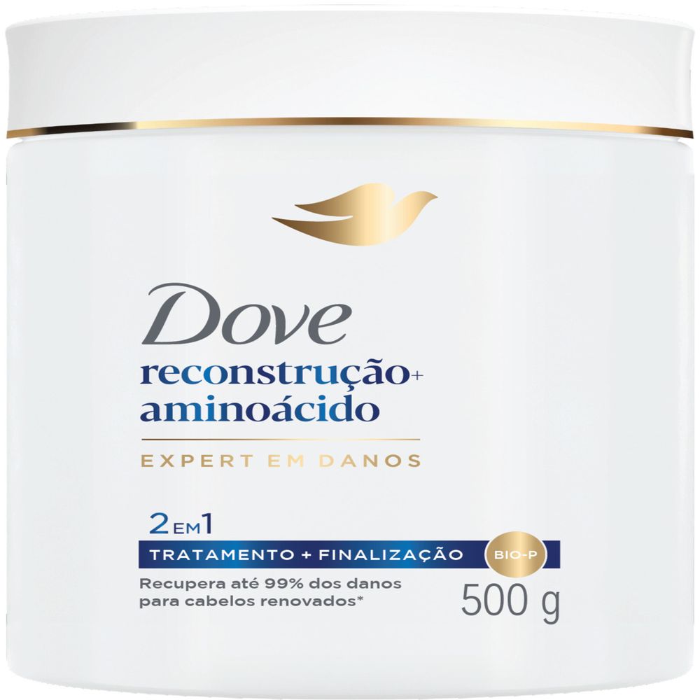 Mascara Capilar Dove 2 em 1 Reconstrucao + Aminoacido 500g