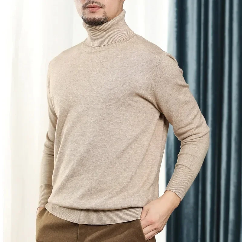 Suéter Gola Alta Monaco™ em Cashmere  / Elegância Sutil Para Homens de de Verdade!