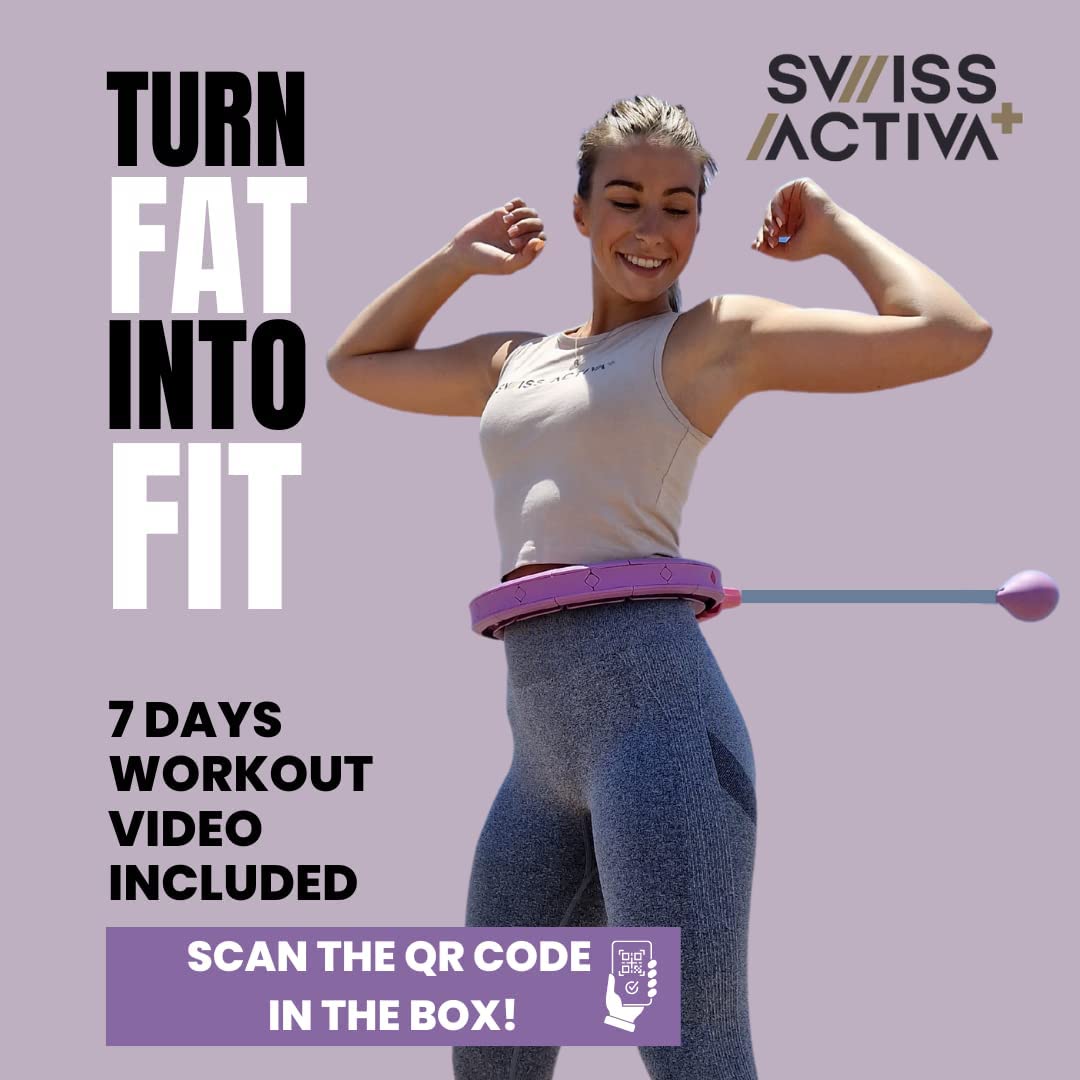 generic Infinity Hoop Smart Weighted Hula Hoop - Smart Hula Hoop Fit- Exercise Hoola Hoop Exercise Equipment- Adult Hula Hoops for Exercise- Hula Hoops for Women Weight Loss