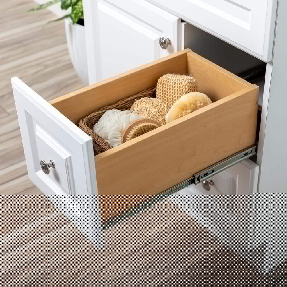 Glacier Bay Glensford 30 in W x 2165 in D x 3421 in H Bath Vanity Cabinet Only in White