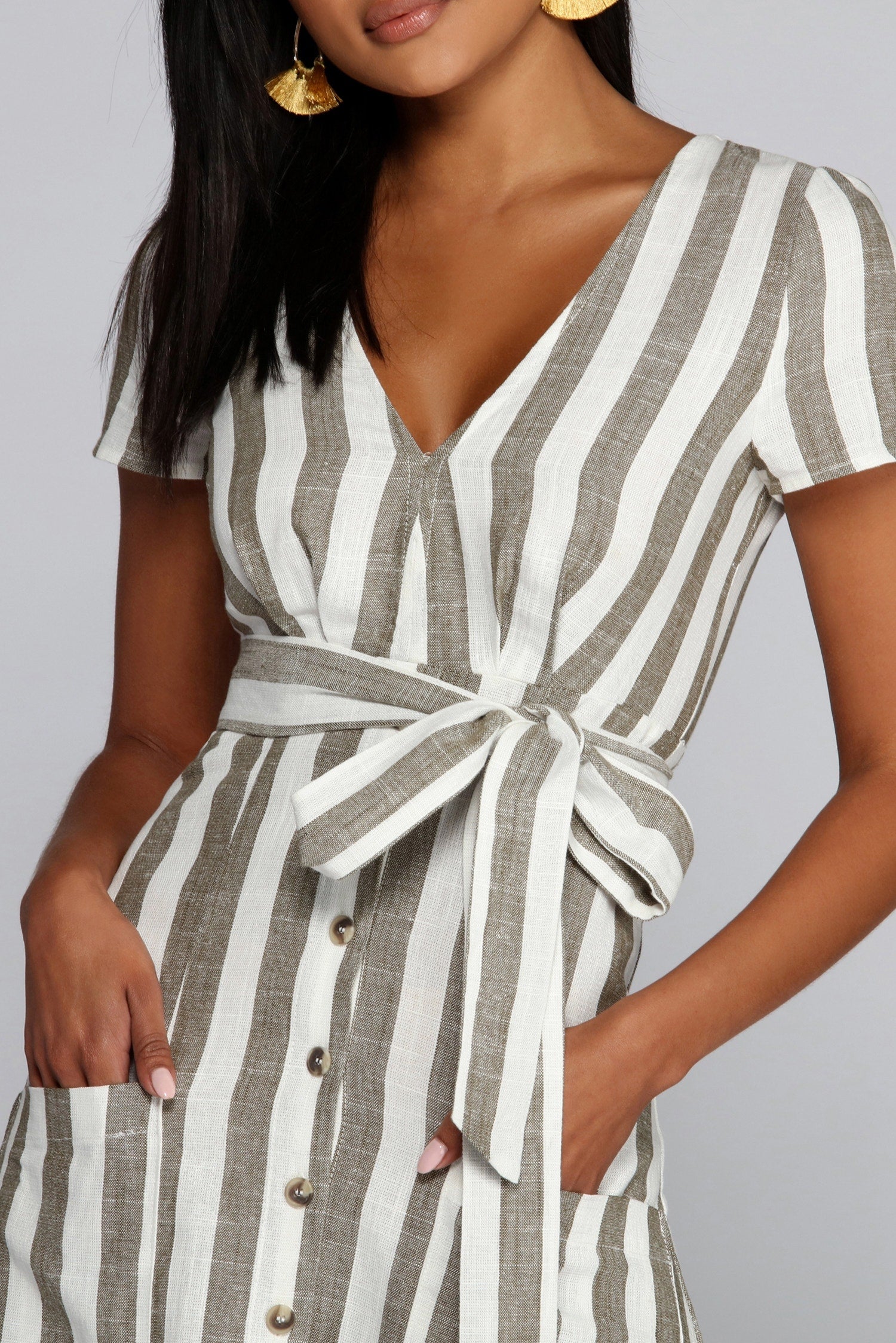 In The Midi Linen Dress