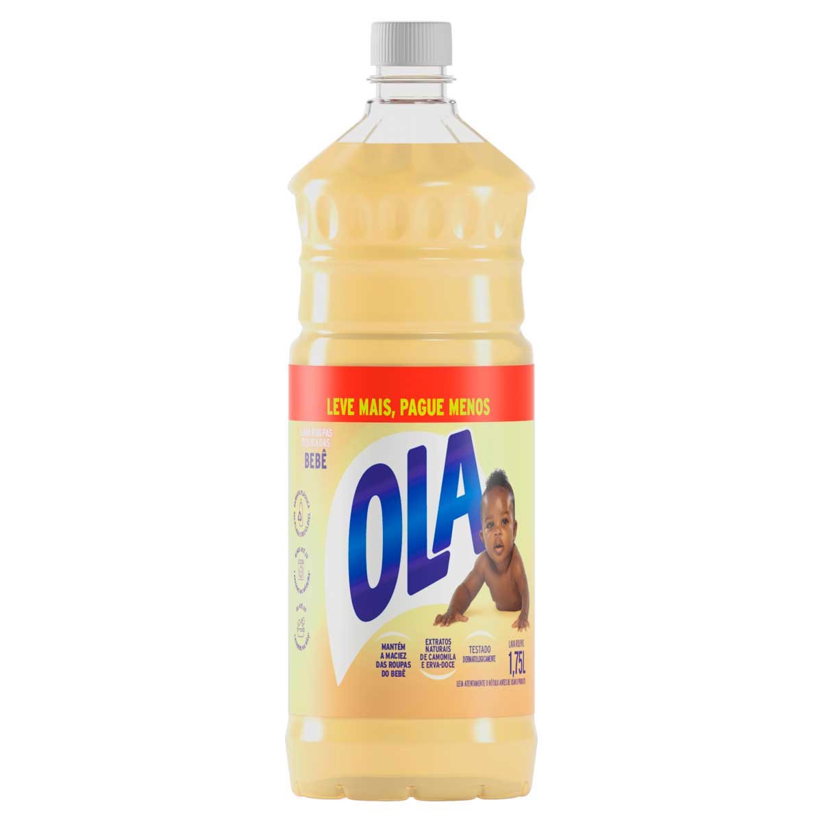 Lava Roupas Liquido Bebe Ola 1,75l Leve Mais Pague Menos