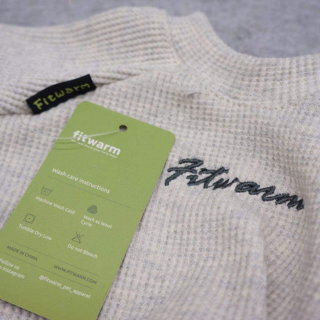 Fitwarm Turtleneck Knitted Dog Sweaters Winter Outfits Knitwear Pet Coats Cat Clothes Wine Large