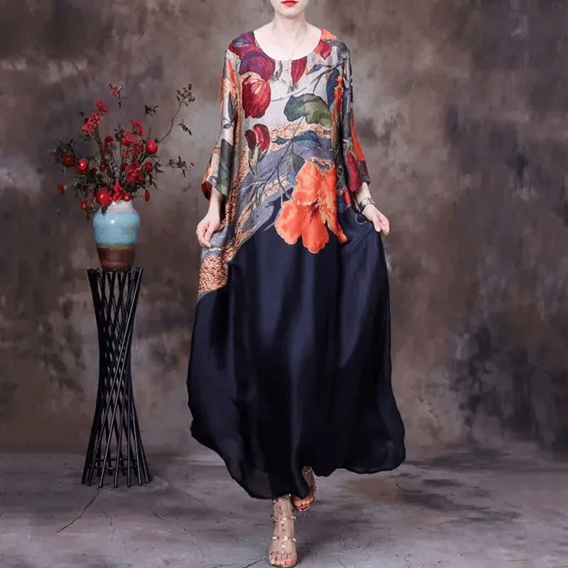 Vestido Floral Versalhes Moda Gringa / O Campeão em Luxo e Conforto!