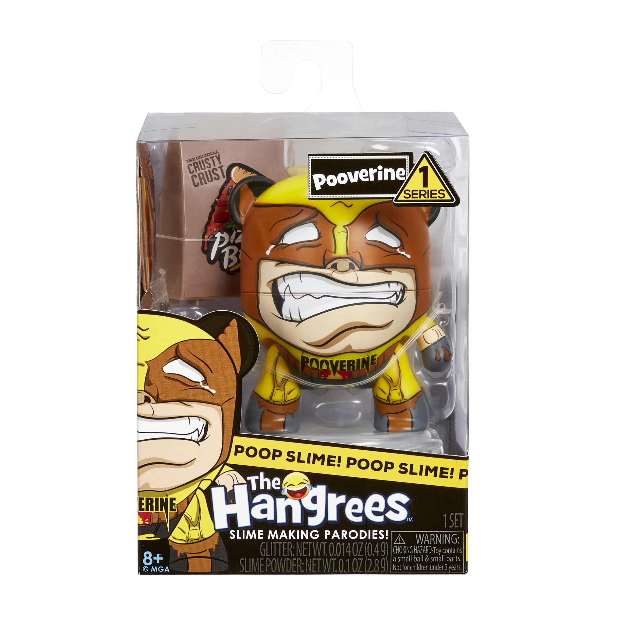 The Hangrees Pooverine Collectible Parody Figure with Slime， Great Gift for Children Ages 6， 7， 8+