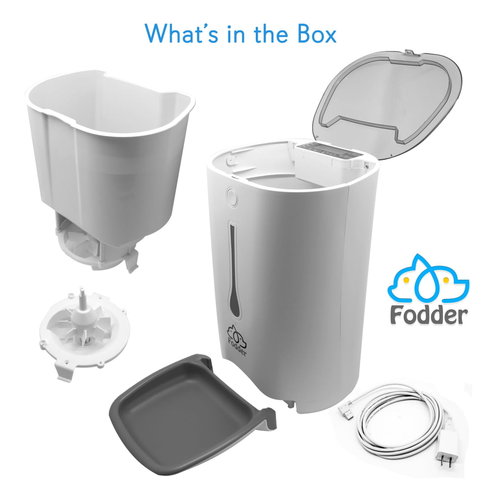 SereneLife SLAPF30 - Smart Automatic Cat and Dog Food Dispenser - Digital Pet Feeder with Voice Message Playback