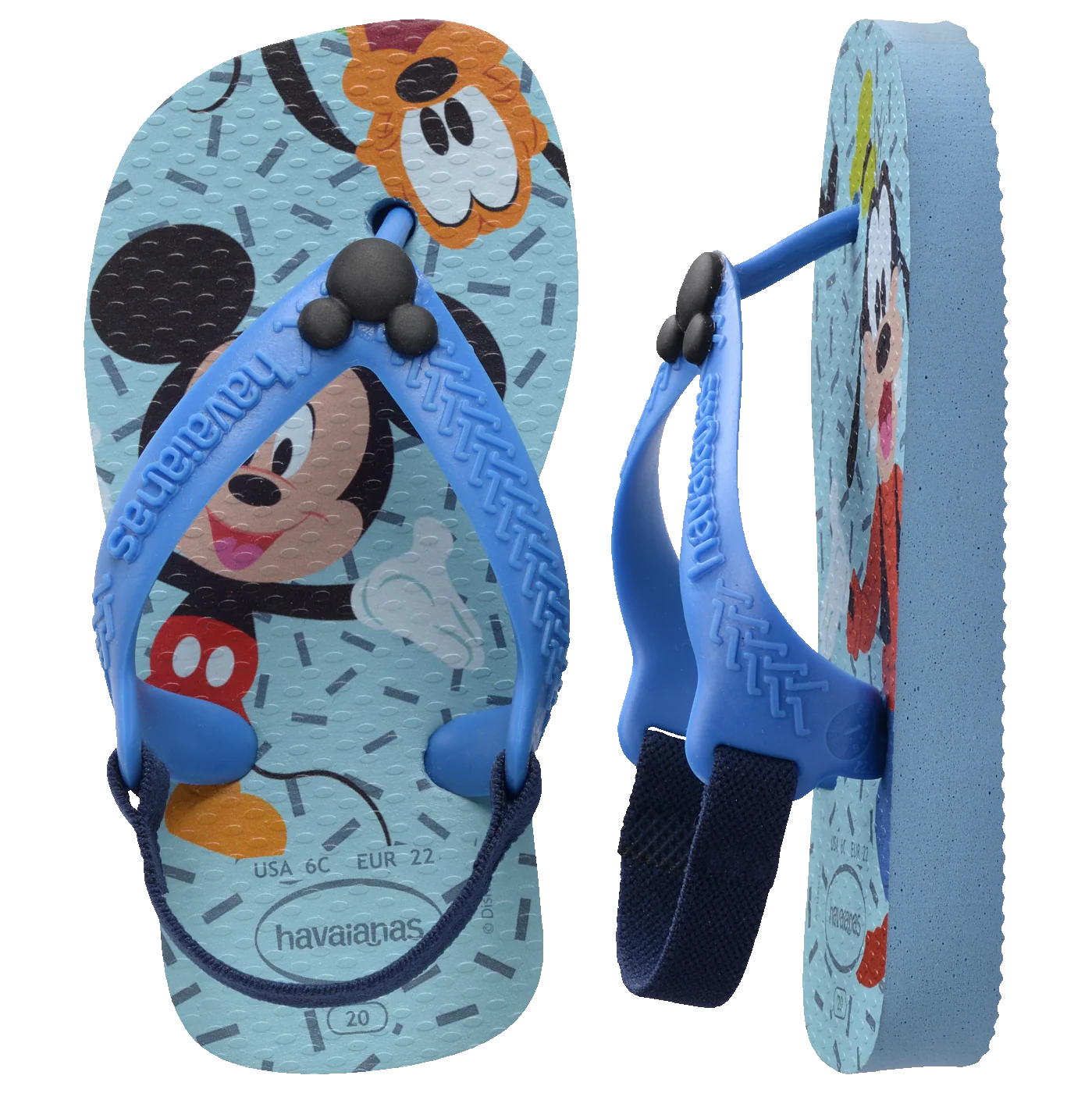 Chinelo Havaianas Baby Disney Classicos Mickey & Pateta