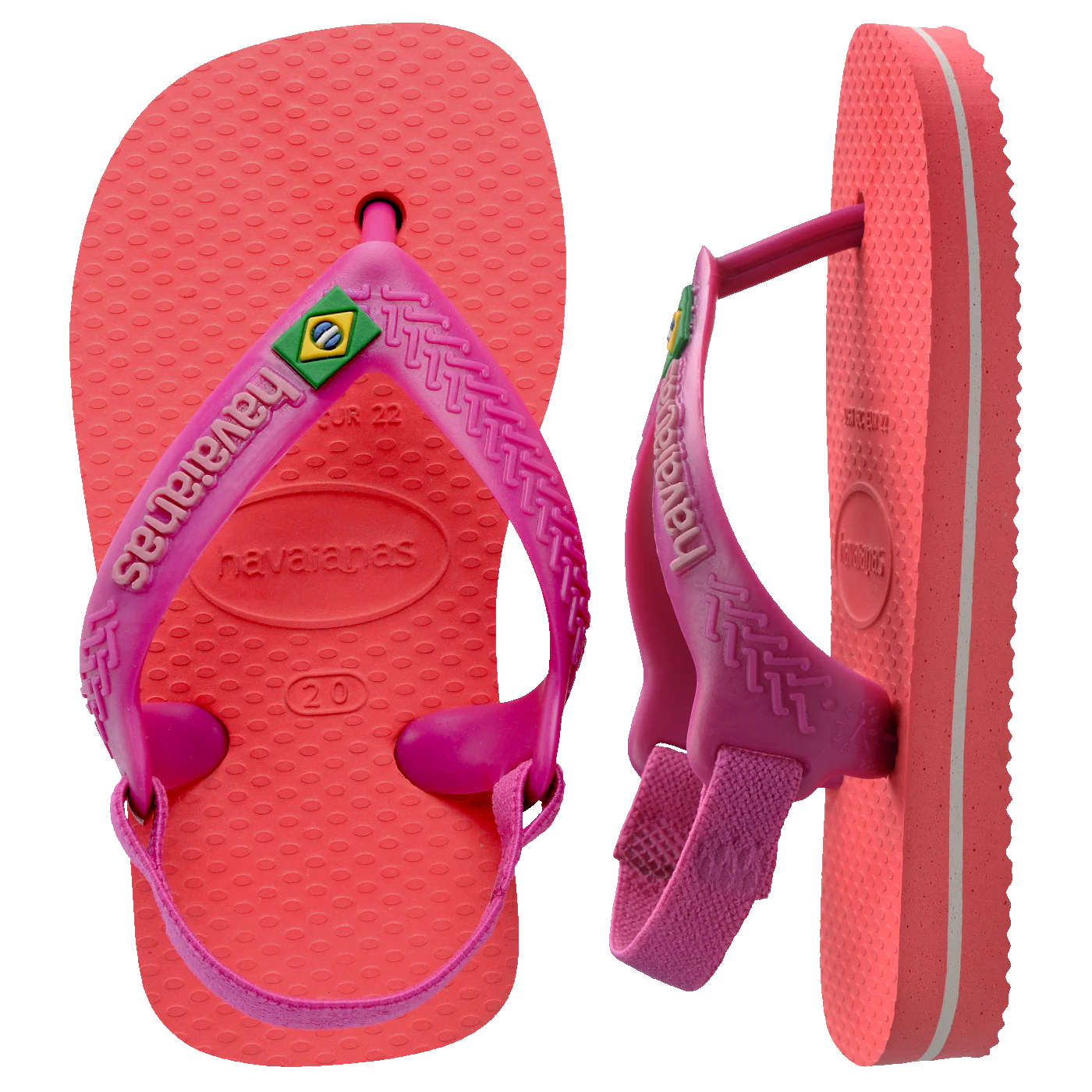 Chinelo Havaianas Baby Brasil Logo