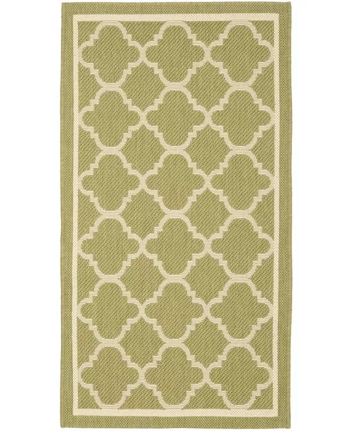 Safavieh Courtyard Green and Beige 2'7