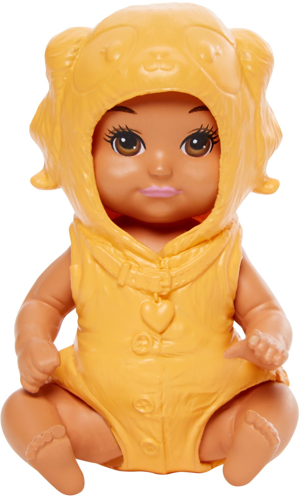Barbie Doll, Baby with Removable Puppy Onesie Costume with Dog Ears & Diaper, Babysitters Inc