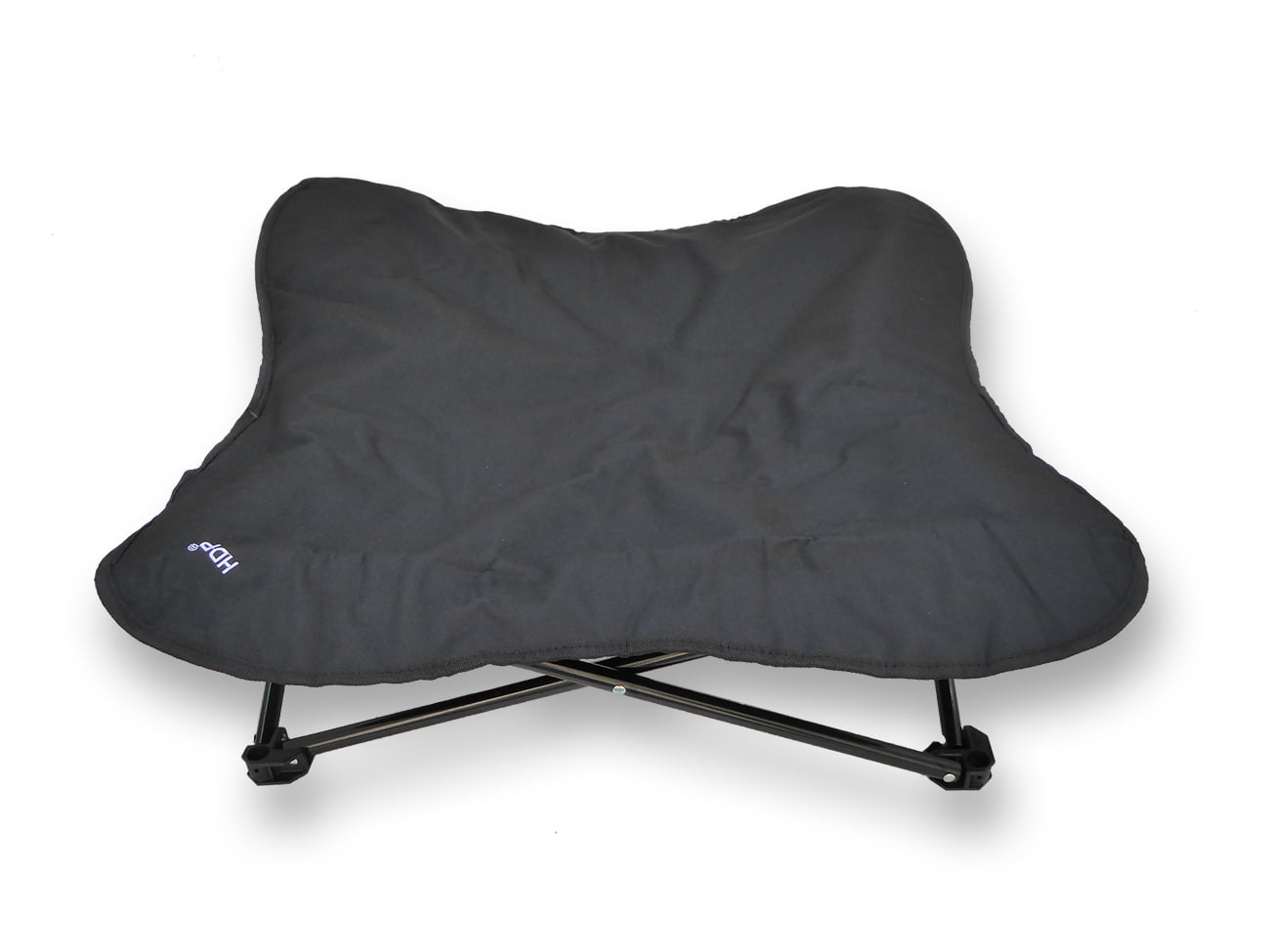 HDP Elevated Padded Napper Cot Space Saver Pet Bed Color:Black Size:Medium