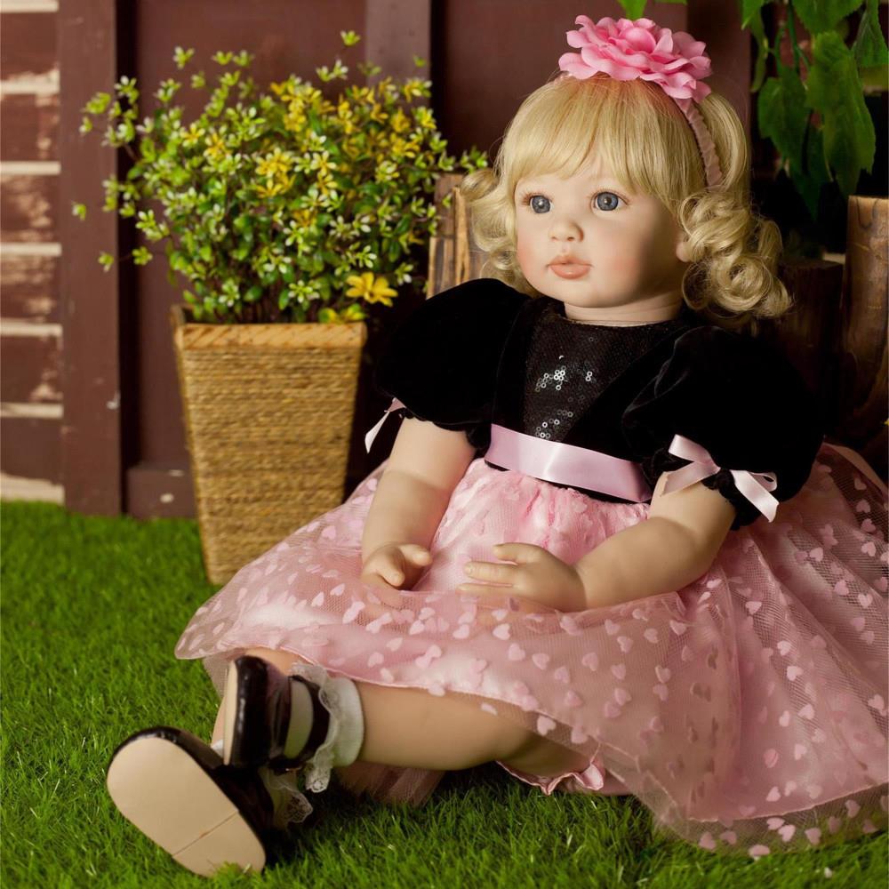SalonMore 24" Reborn Baby Dolls,Cotton & Silicone Body for Kids Birthday Gift