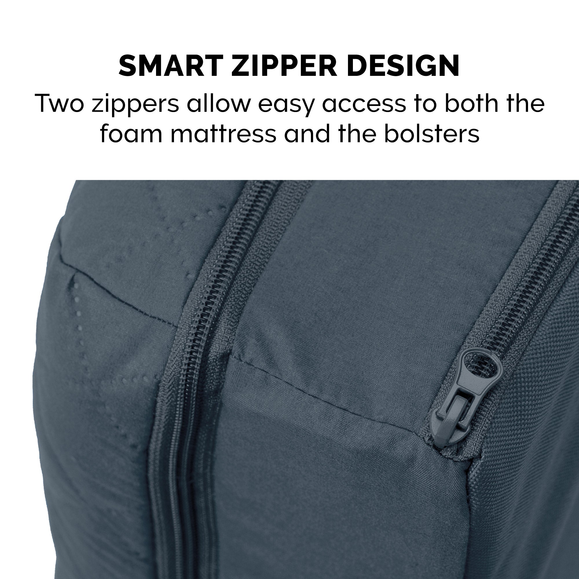 FurHaven | Quilted Pillow Sofa Pet Bed for Dogs and Cats， Iron Gray， Large