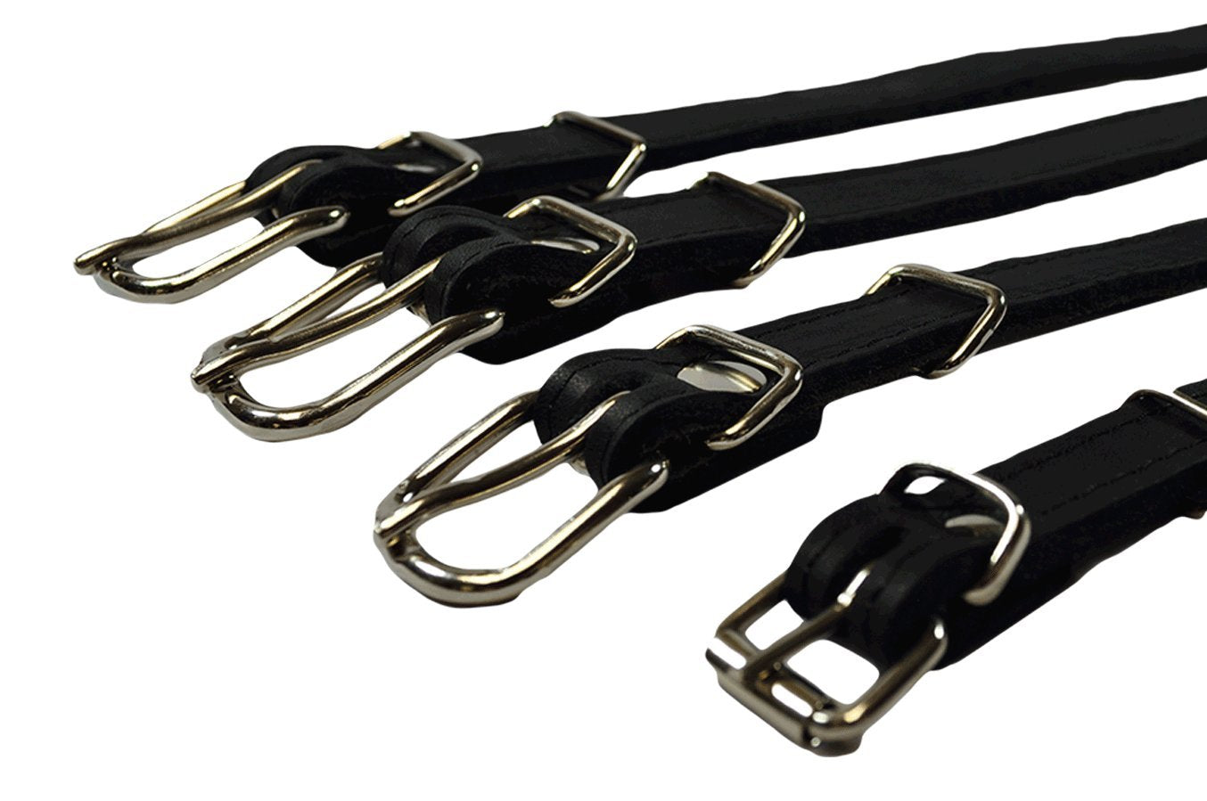 Peak Pooch Leather Dog Collar， Premium Nickel Dog Collars for Medium Dogs， Medium