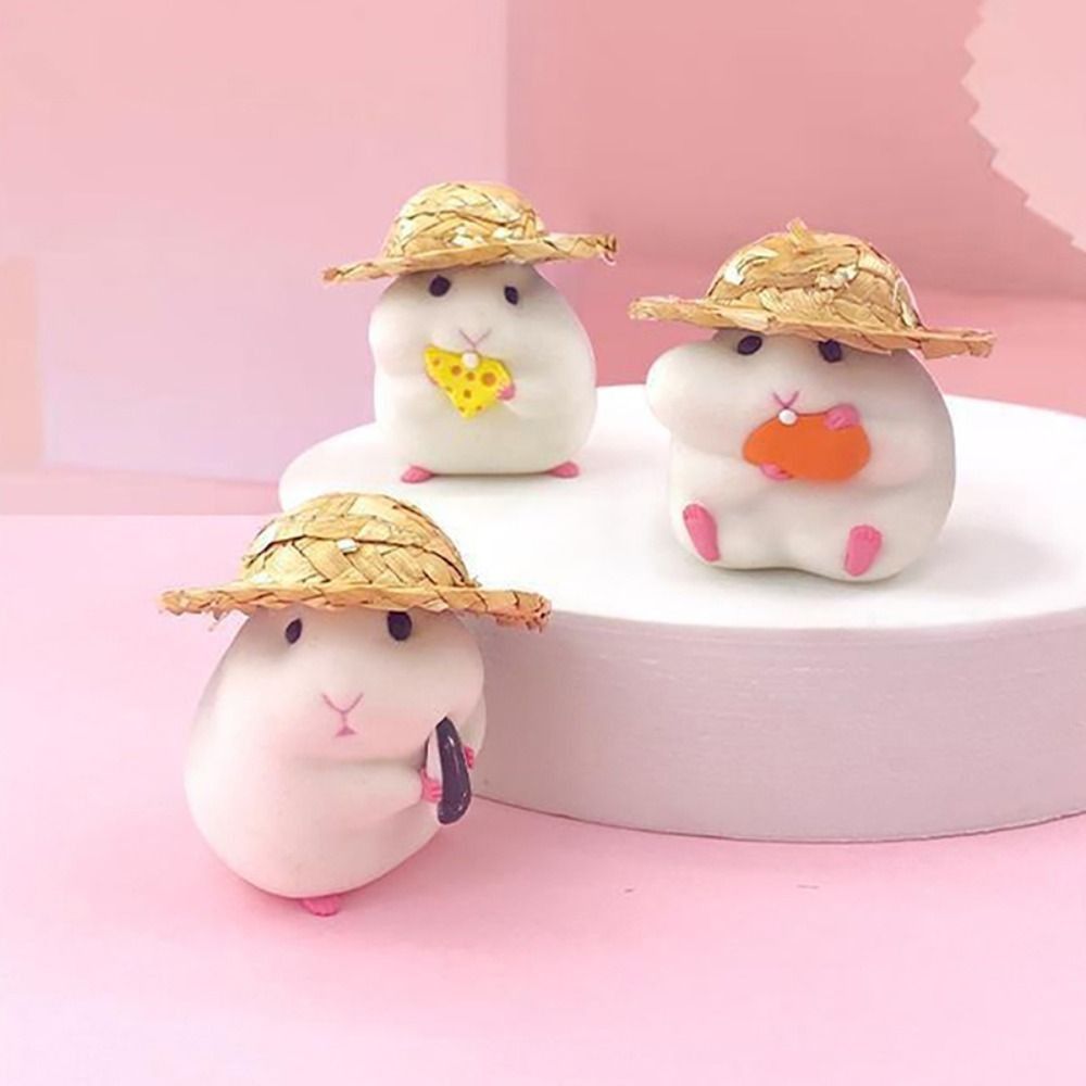 1pc Cute Statues Stealing Hamster Vehicle Interior Decor Car Accessories Auto Decorative Supplies Figurine Toy Auto Dashboard Model Hamster Action Figure Hamster Model Toy Car Oranments YELLOW EGUSI