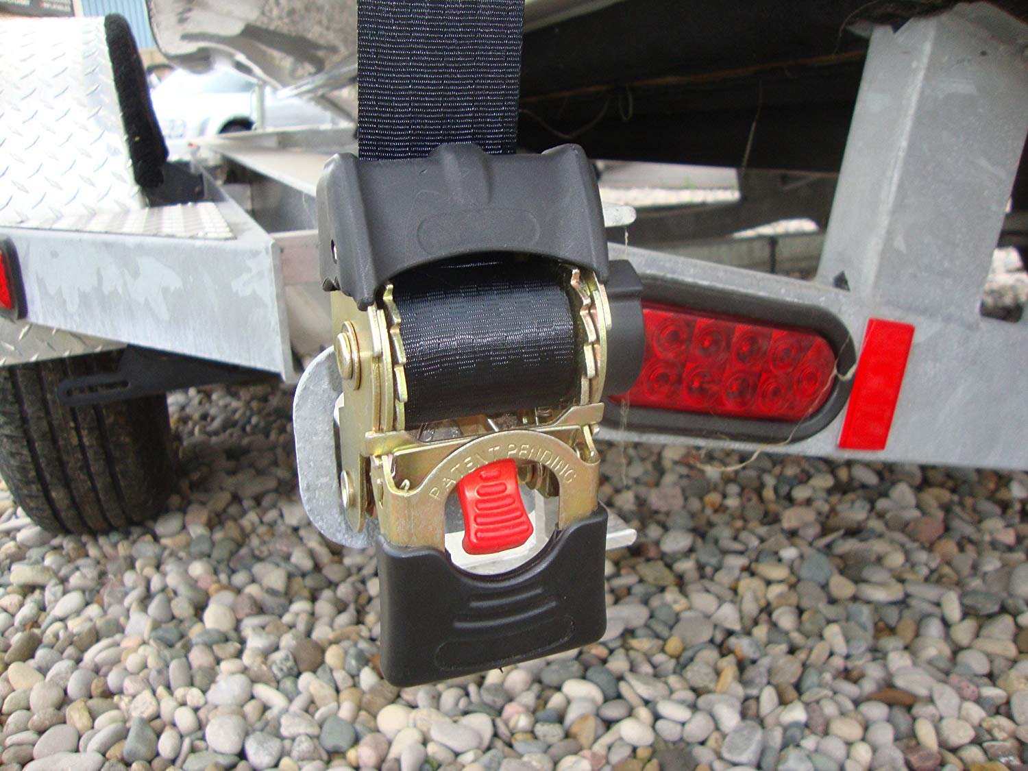 Erickson 34423 Pro Series 2" x 5.5' Bolt-On Retractable Ratcheting Tie-Down Strap, Pack of 2