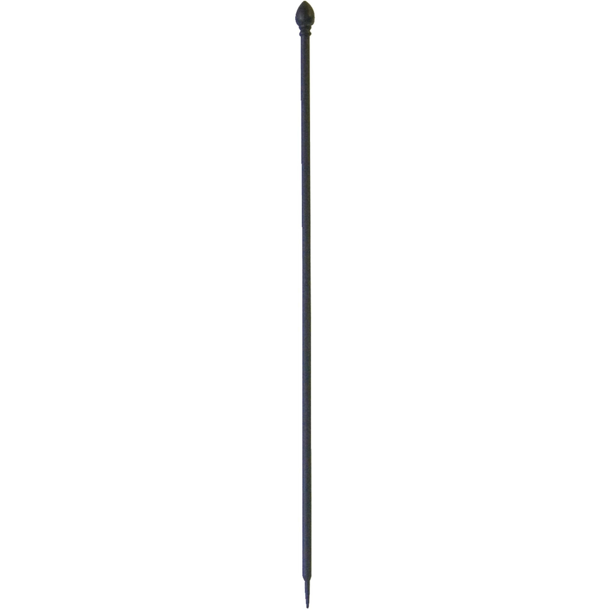 Panacea 38" Finial Garden Fence Post, Black