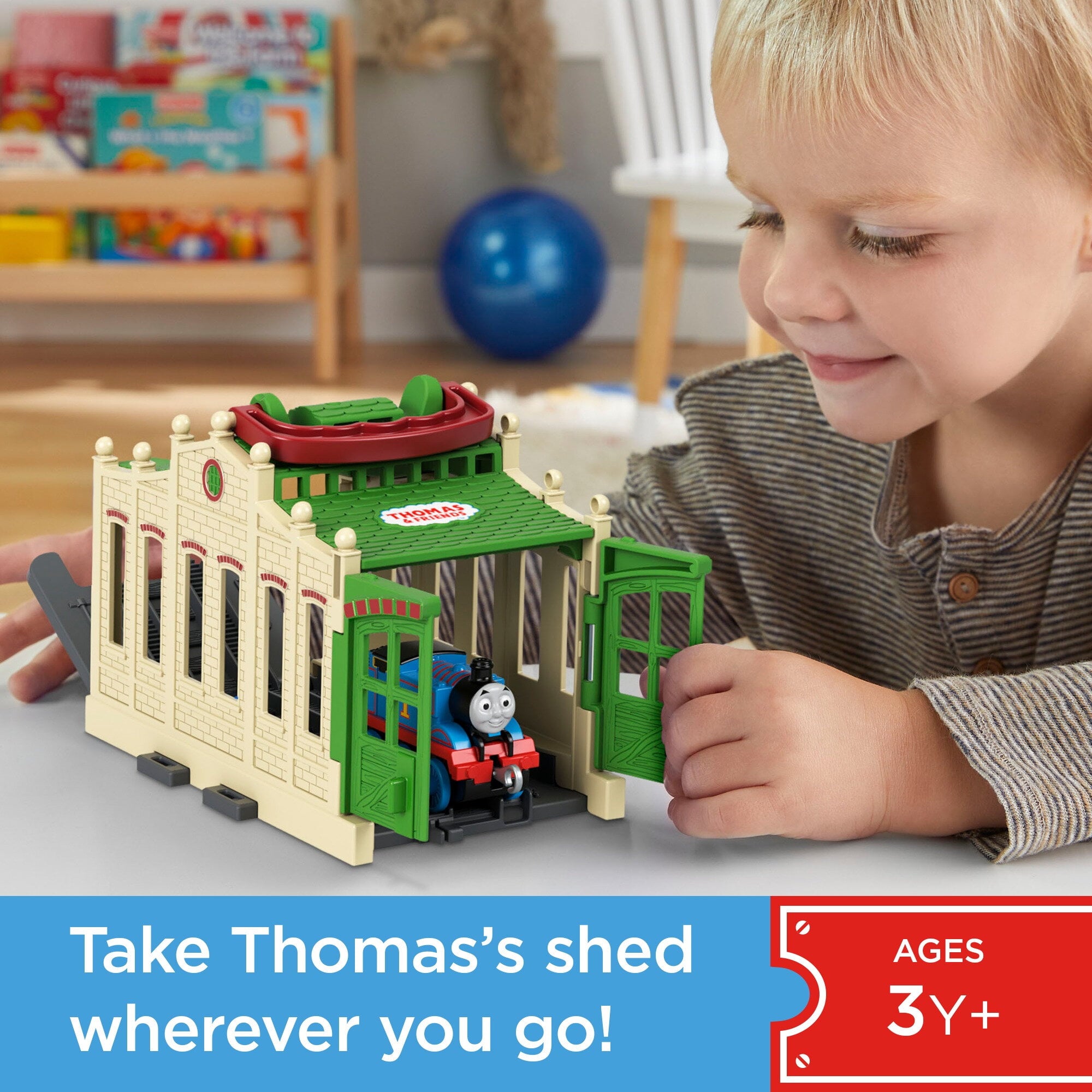 Thomas and Friends Connect and Go Thomas Train Engine And Shed