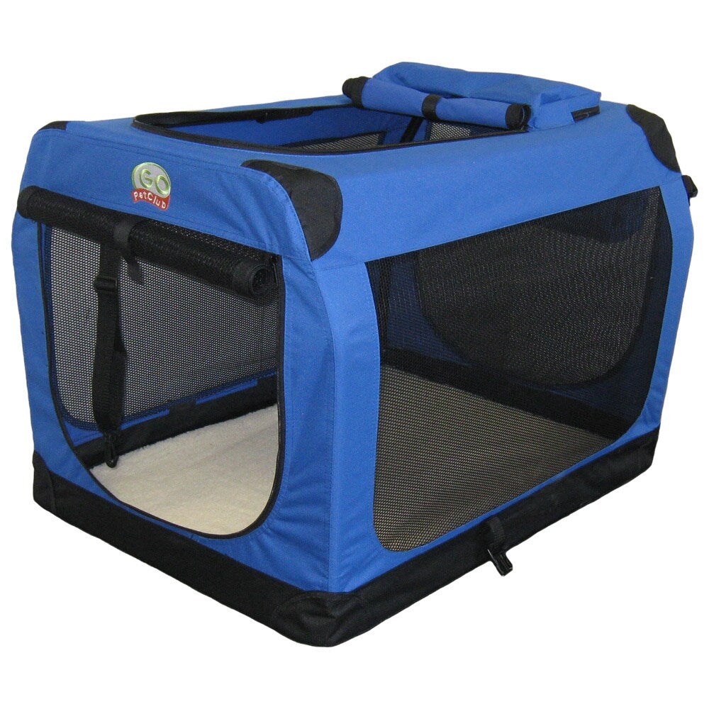 Go Pet Club Soft Pet Crate - Blue