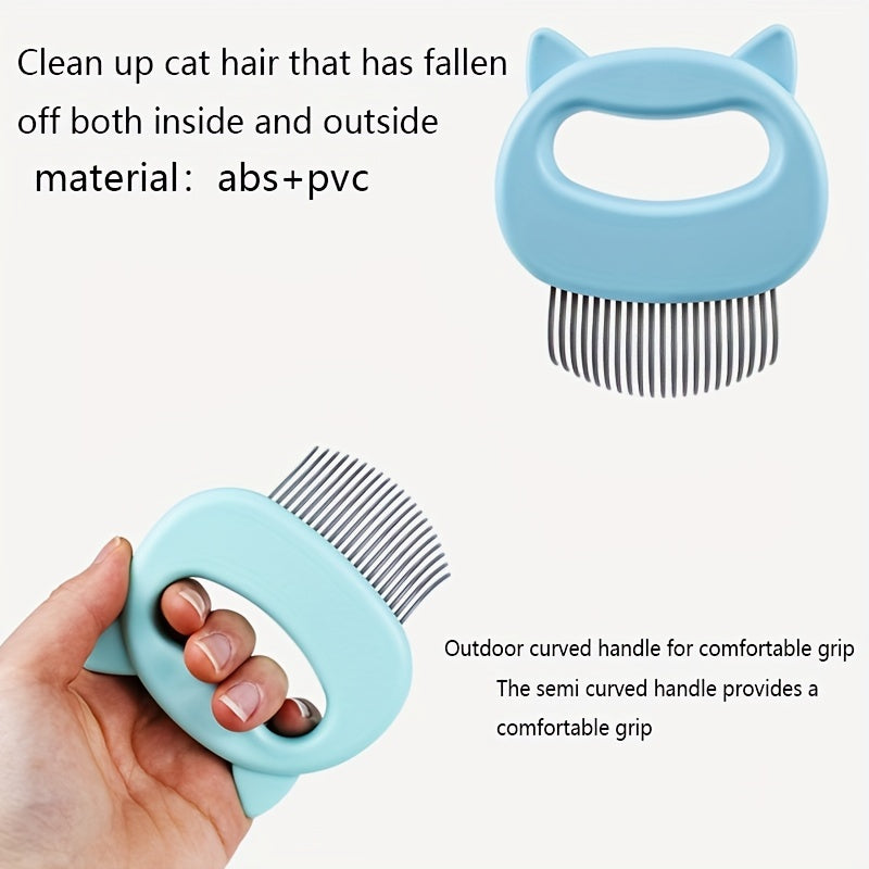 Gentle Cat Grooming Brush for Shedding Control & Relaxing Fur Massage
