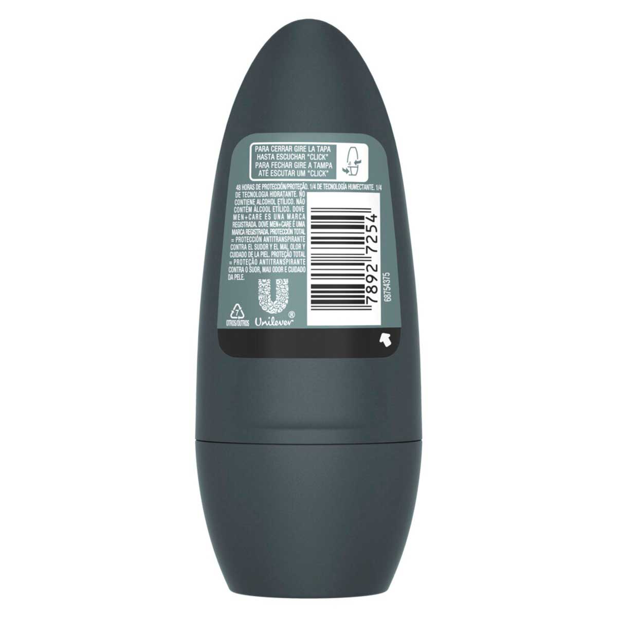 Desodorante Antitranspirante Roll on Dove Men+Care Cuidado Total 50ml