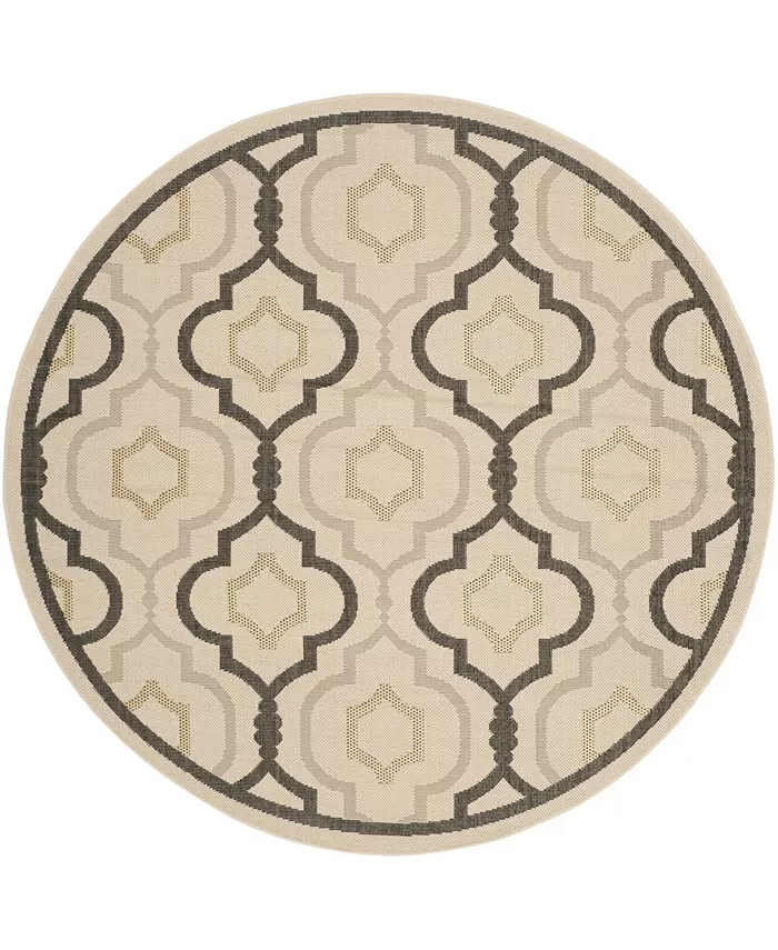 Safavieh Courtyard Beige and Black 7'10