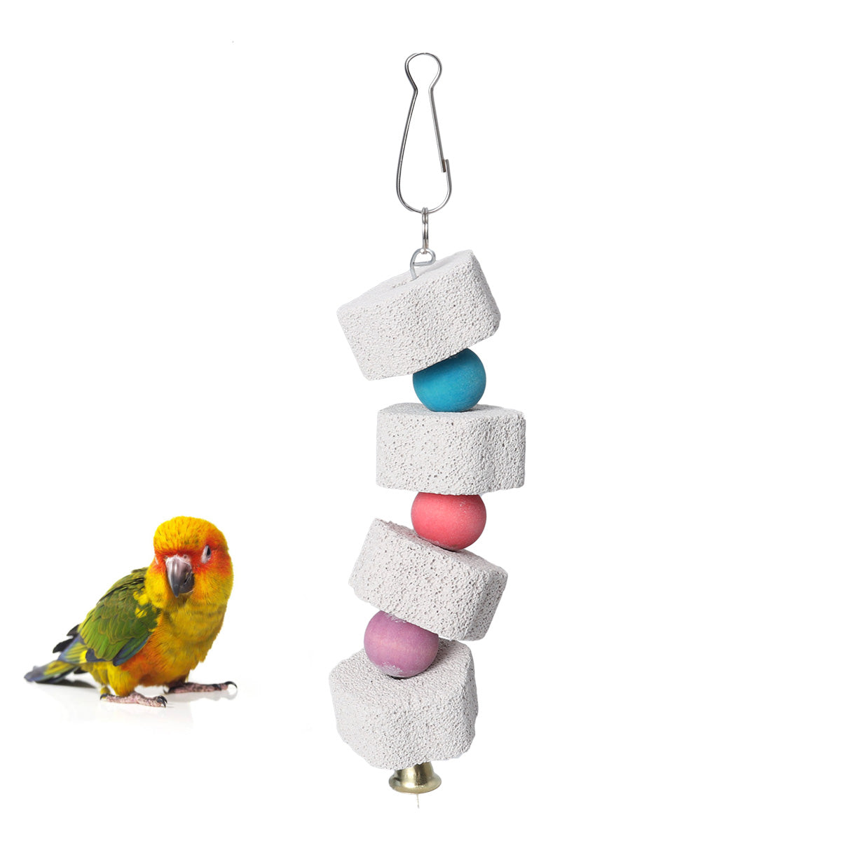 OUNONA Bird Toys Beak Stone Parrot Grinding Parakeetcuttlebone Large Mineral Cockatiel Chewing Birds Block Parrots Toys