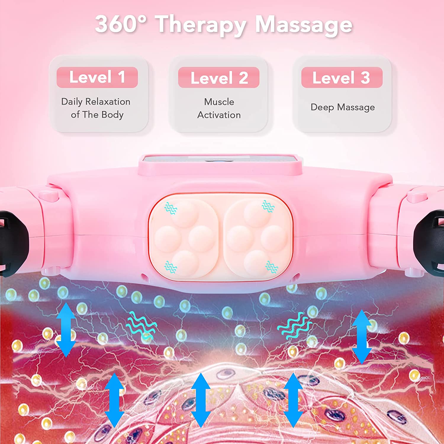 generic Weighted Hula Hoop， 360° Smart Hula Hoop for Exercise， Detachable Parts 3-Vibration Mode with Counter and Gravity Ball， Circle Adjustable Infinity Hula Hoops for Adults Weight Loss