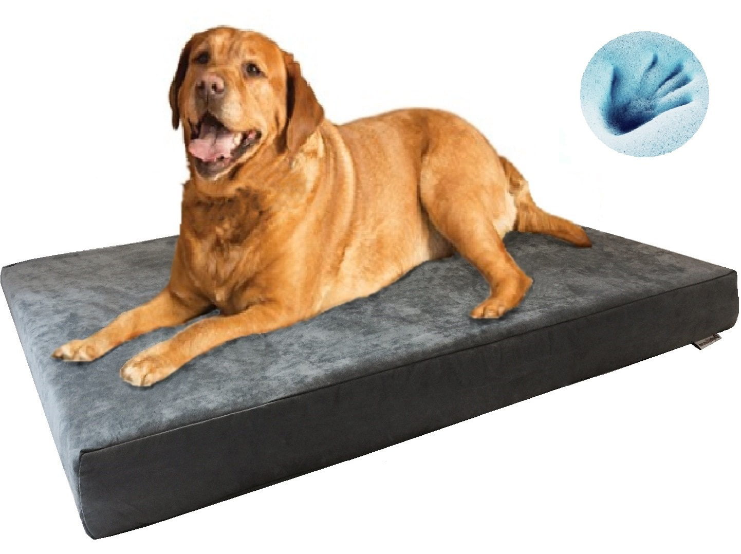 Jumbo Orthopedic Waterproof Memory Foam Dog Bed for Extra Large Pet 55